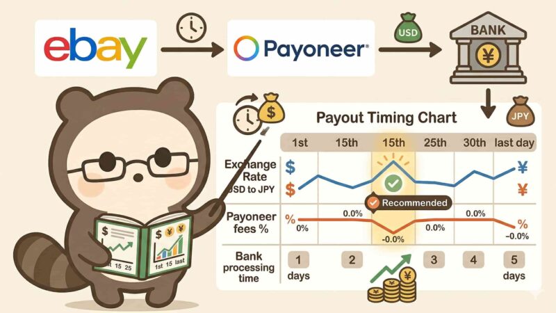 【eBay輸出】初心者セラー必見！Payoneer出金タイミングの考え方